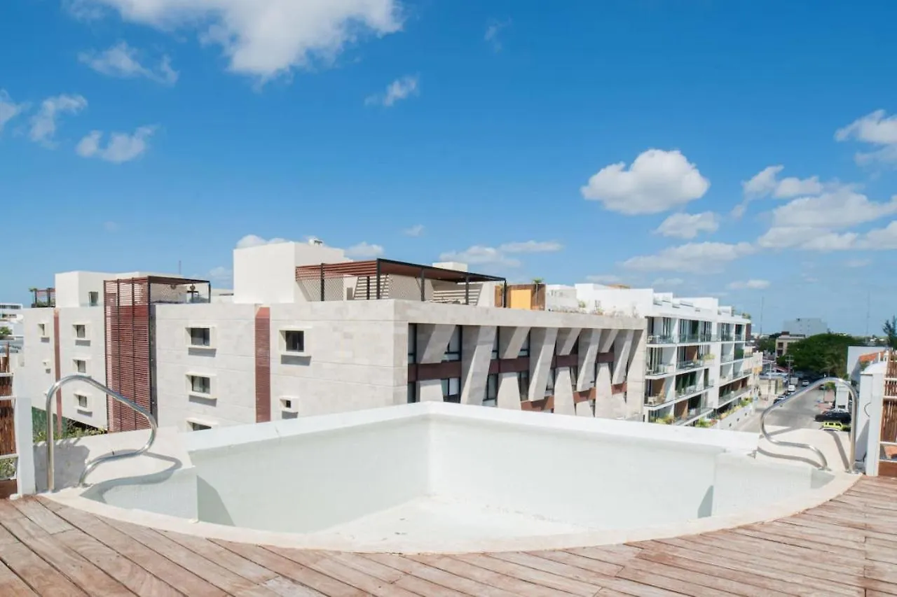 Papaya 20 Super Central Ph 2 Bedroom With Private Rooftop - Jacuzzi Playa del Carmen Apartment