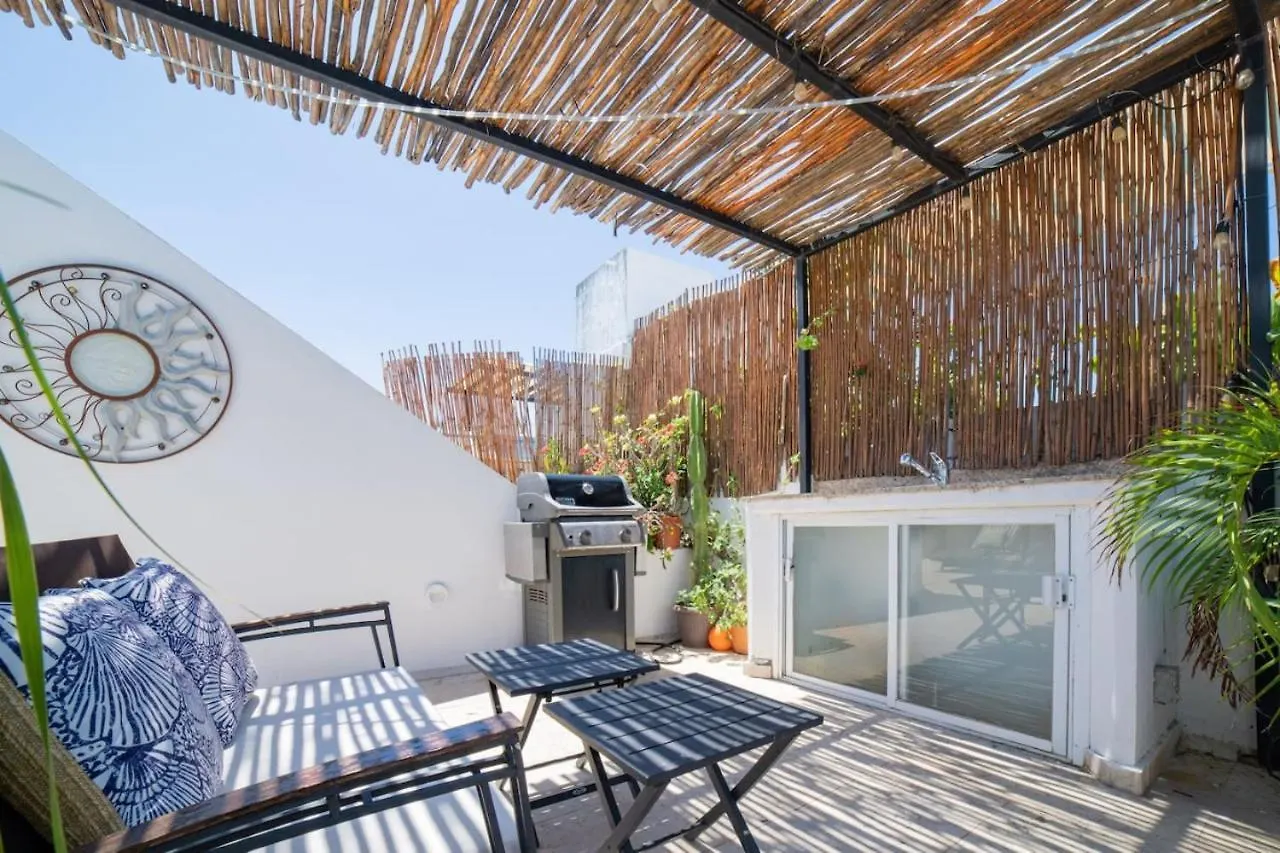 Papaya 20 Super Central Ph 2 Bedroom With Private Rooftop - Jacuzzi Playa del Carmen Apartment